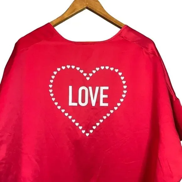 ‎Victoria’s Secret red short sleeve robe - Picture 4 of 8